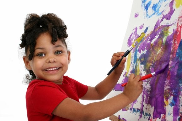 Child Painting Tanglewood Academy