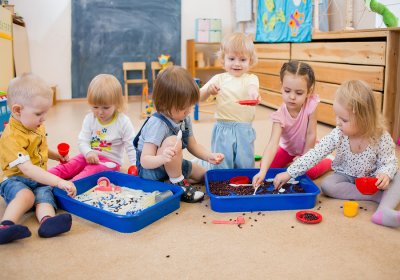 Pre-K Kids Playing in Tanglewood Academy